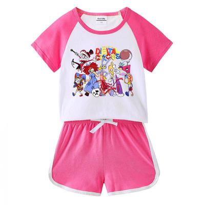 2026 Kids' Summer Outfit: Unisex Baby Short Sleeve T-shirt & Shorts Set for Casual Sports