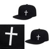Hip Hop Cap With Cross Embroidery And Adjustable Fit For Street Style