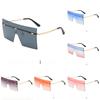 Unisex Oversized Square Sun Glasses With Uv400 Protection For Fashionable Outings