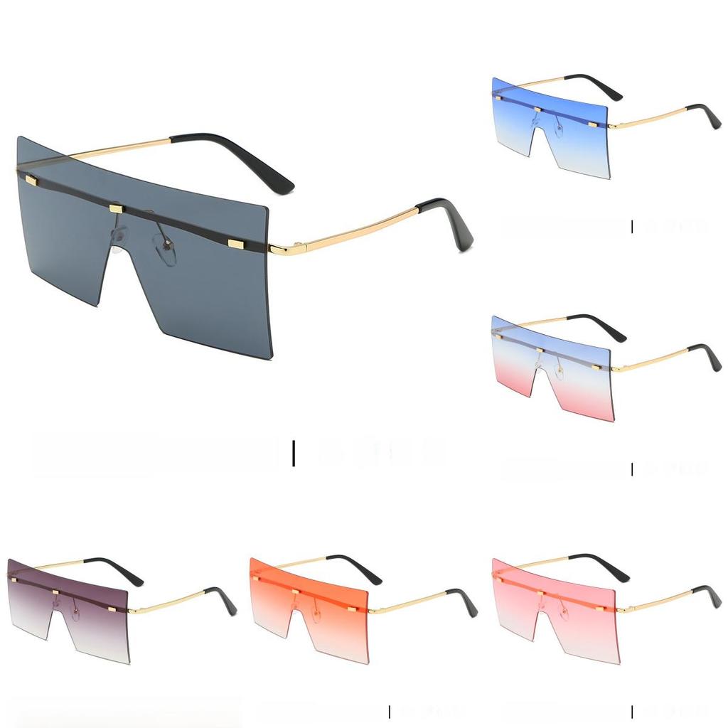 Unisex Oversized Square Sun Glasses With Uv400 Protection For Fashionable Outings