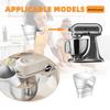 Foldable Flour Funnel Easy Pour No-Mess Anti-Splash Attachment Accessories For Kitchen Aid Mixer Fits Tilt-Head 4.5–5 Qt