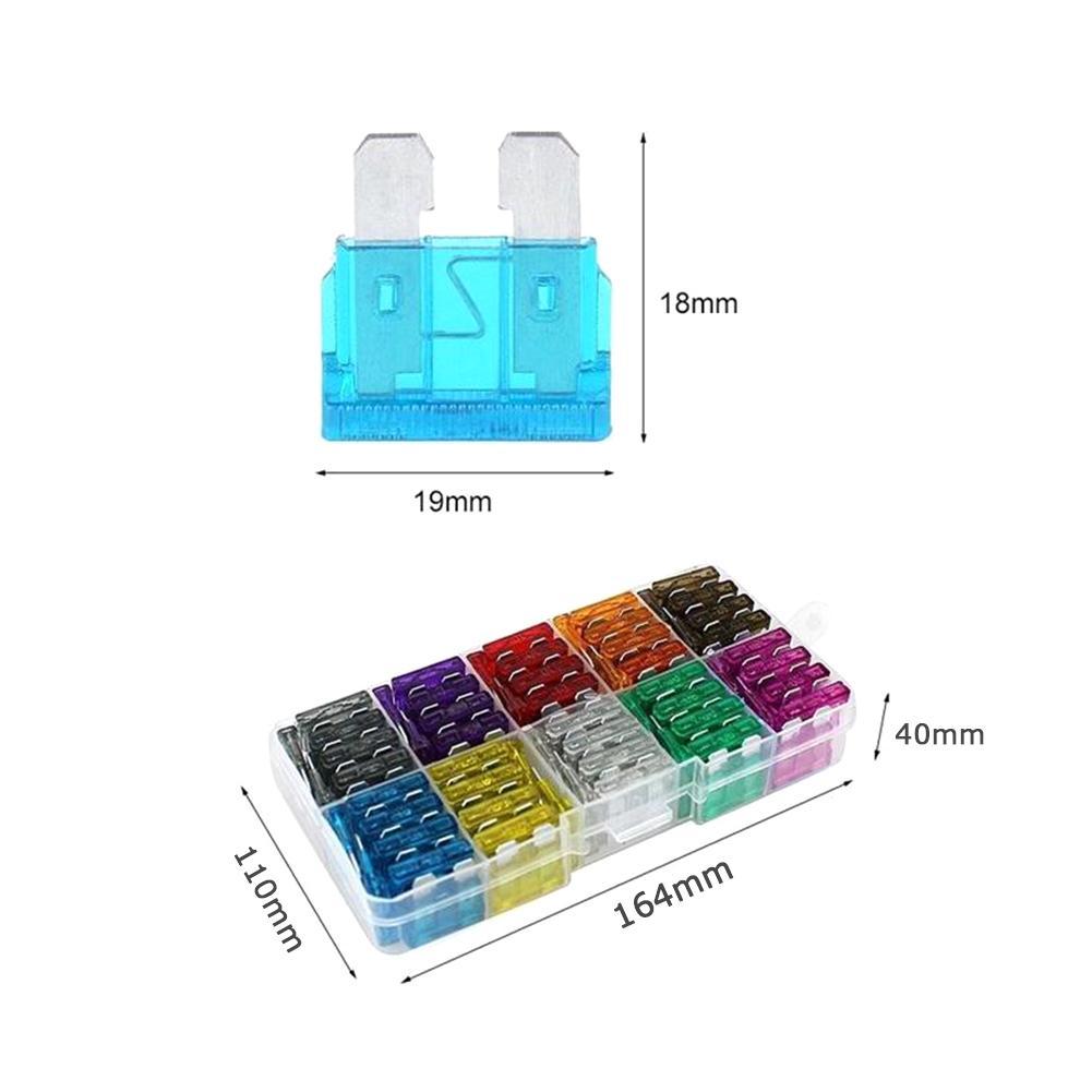 50/100pcs Car Insert Fuse With Box Mini Fuse Mixed Assortment Set Auto Replacement Fuse Accessories Fuses4