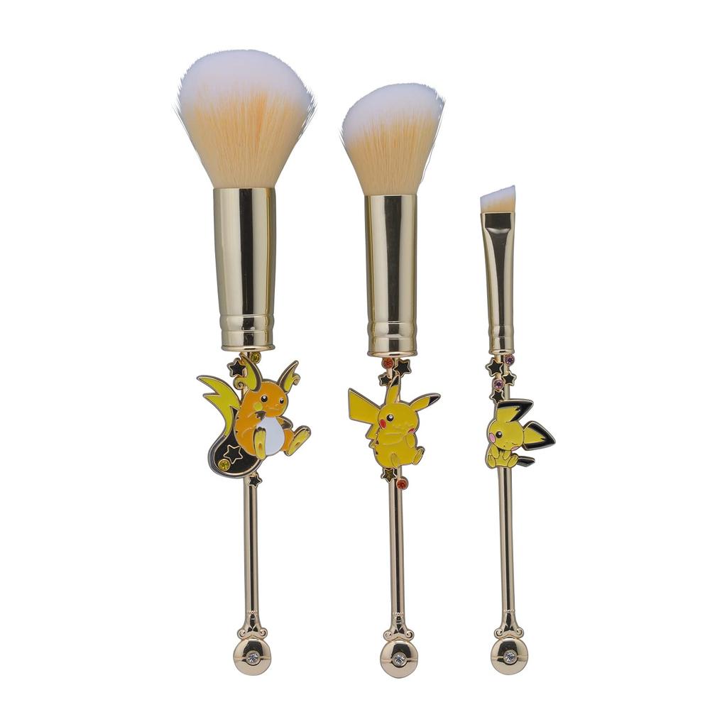 Center Original Makeup Brush Set with and Pichu Pouch Pokémon Pikachu, Raichu,