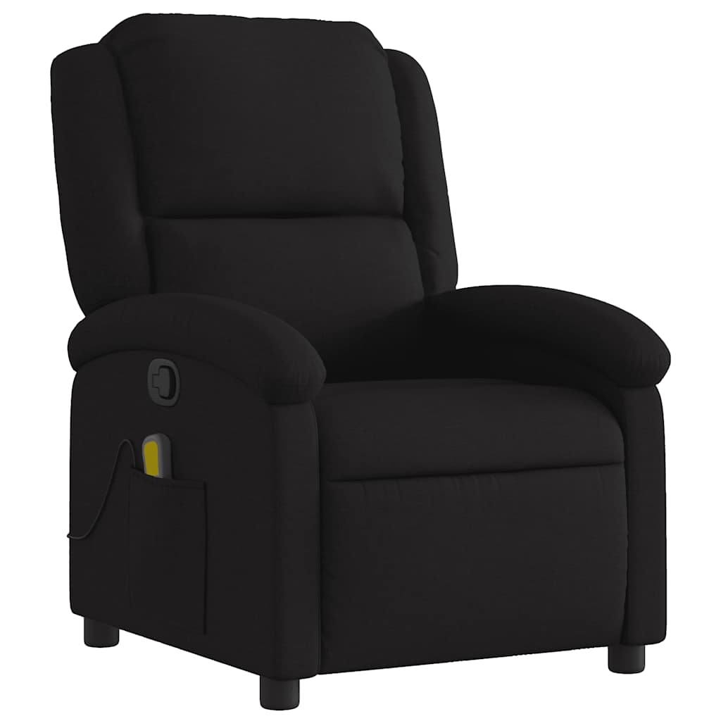 vidaXL Massagesessel Schwarz Stoff