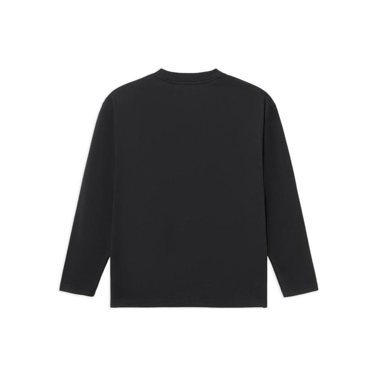 Li-Ning Vital Series Stylish Printing Loose Round Neck Top 'Black' Unisex AHSS176-1