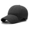 Winter Middle-Aged Baseball Cap Woolen Ear Protection Velvet Warm Cap Old Man Cap