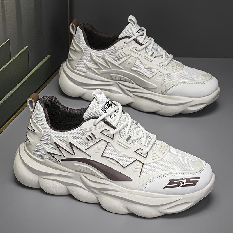 Lightweight Running Shoes Wear Resistant Fashion Casual Shoes Non-slip Soft Soled Student Sports Shoes for Men