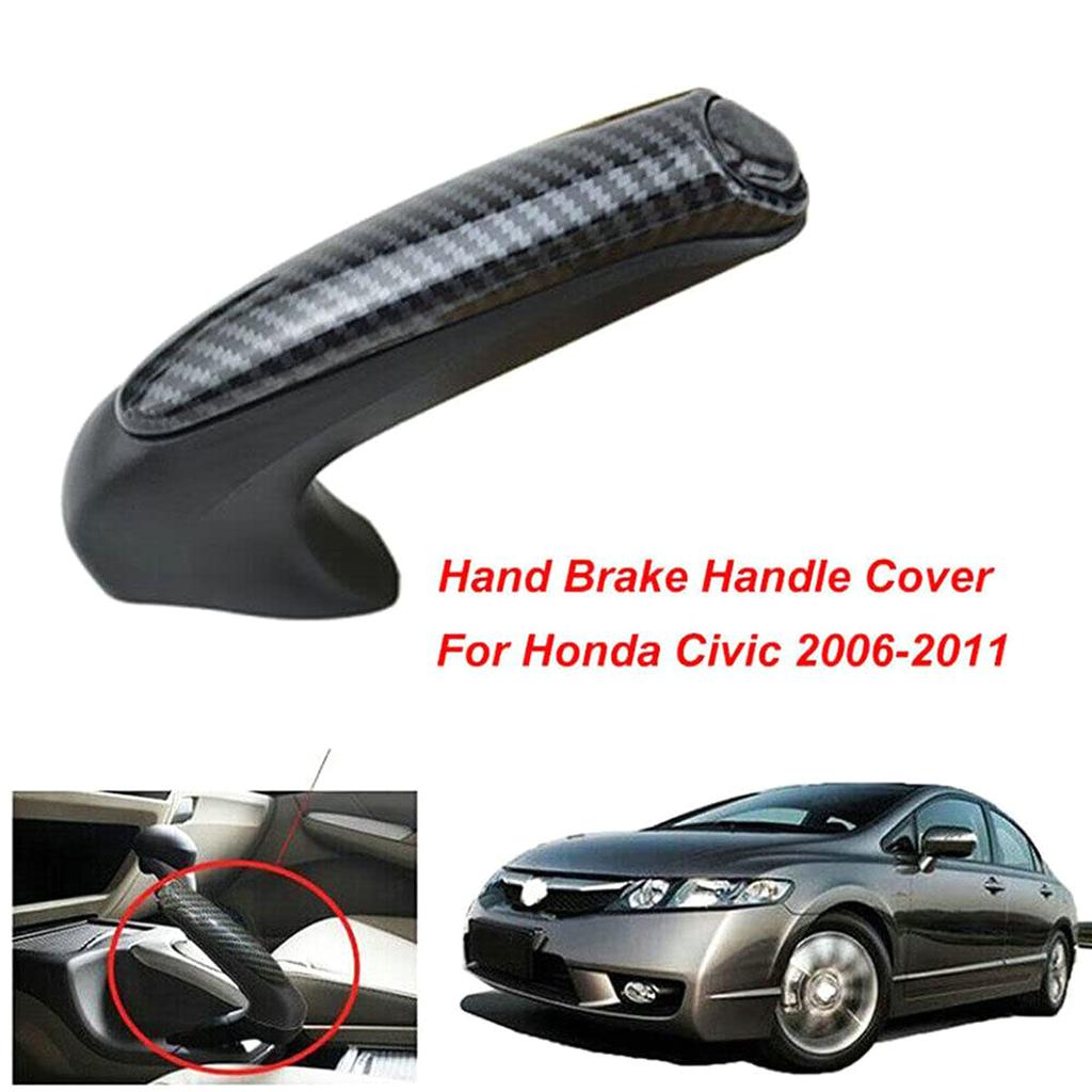 Handle Cover Emergency Car Interior Parking Hand Brake Handle Lever for 2006-2011 Honda Civic 47115-SNA-A82
