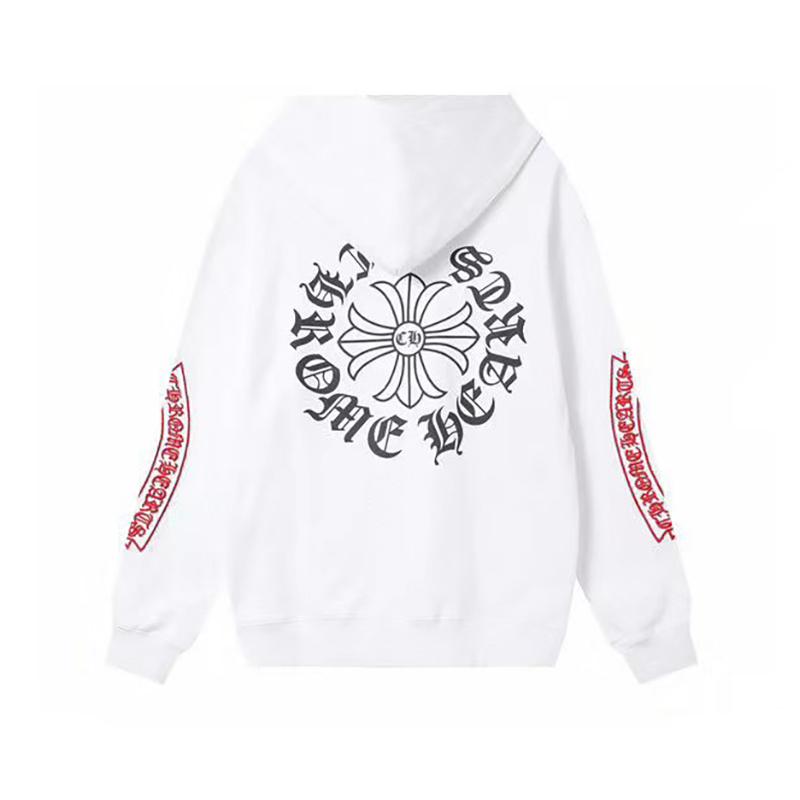 836 CHROME HEARTS 2025 Herbst und Winter Neues Übergrößen-Kapuzensweatshirt im klassischen Stil mit Logo, für Paare geeignet