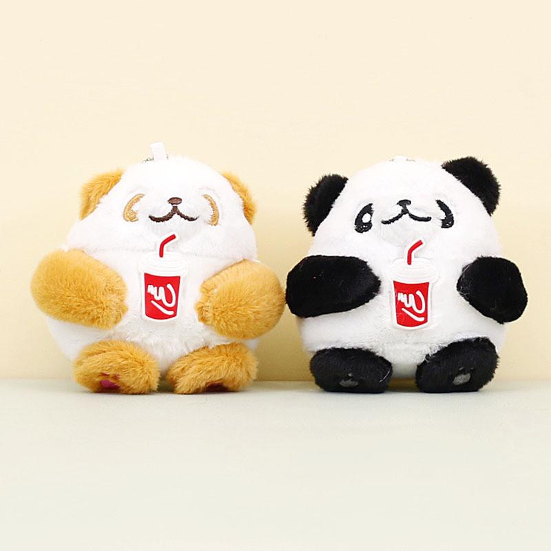 Weicher und kuscheliger Panda-Plüsch-Schlüsselanhänger, perfekt für Hochzeits-Wurfgeschenke