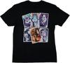 Villains Character Playing Cards Design Black T Shirt