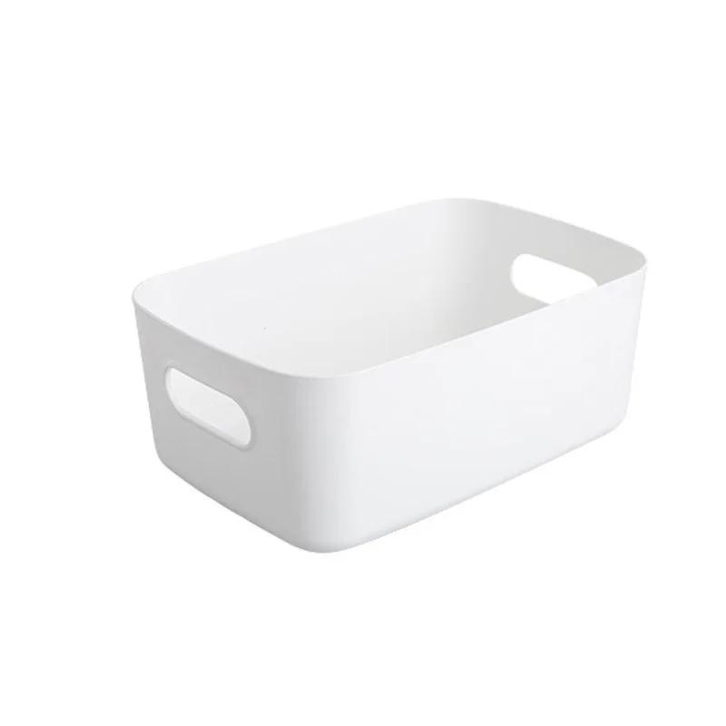 1pc Desktop Cosmetic Storage Box Bathroom Kitchen Bedroom Plastic Storage Basket S-L Dormitory Miscellaneous Storage Box