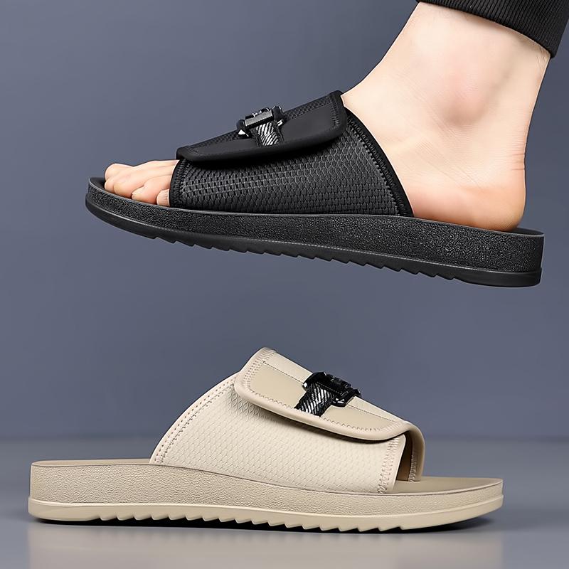 Hot Sale Korean Flip Flops Men Thick Sole Summer Sandals Non-Slip Comfortable Bathroom House Slippers Outdoor Slides