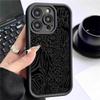 Black Leopard Groove Staircase Phone Case for iPhone 14/15/16/17 Pro Max
