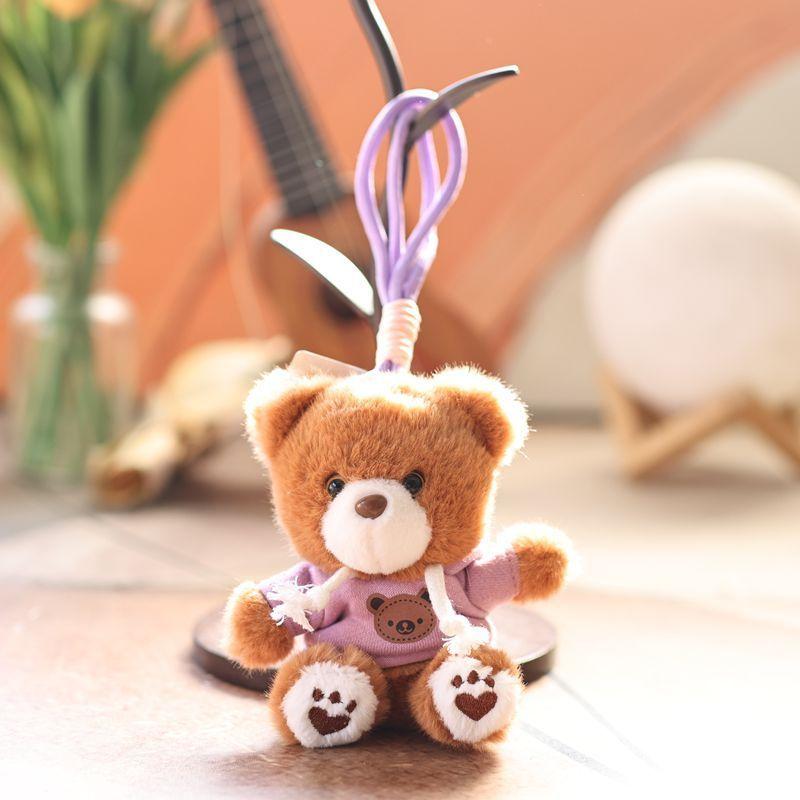 Cute Animal Plush Doll With Pp Cotton Filling For Bag Decor And Gift