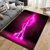 Neon Dance Silhouette Carpet suitable as a non-slip mat for the living room or bedroom sofa