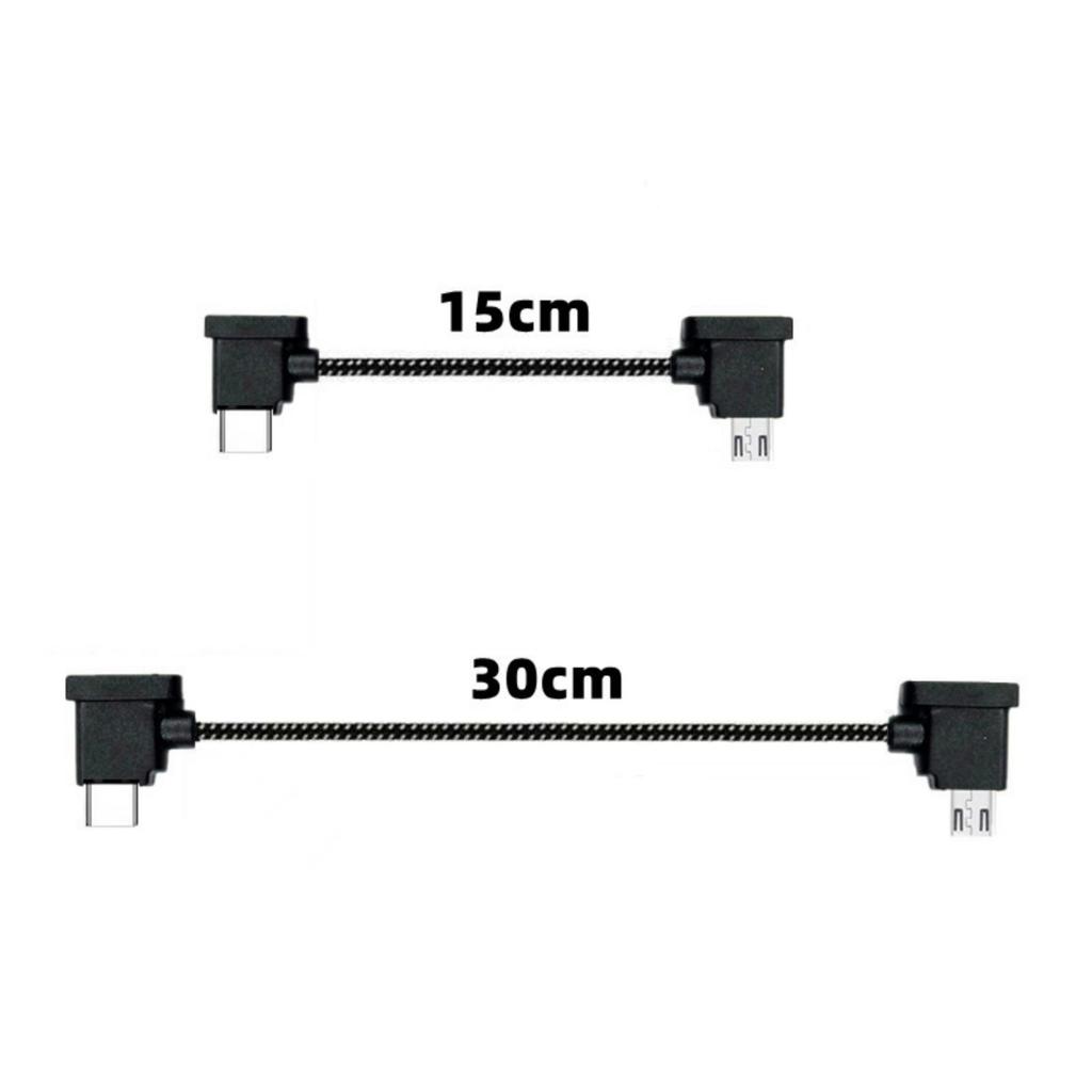Right Angled USB C to USB 5Pin Adapter Cable 90 Degree L Shape for Mini 2/Air 2 UAV Controllers and Smartphones
