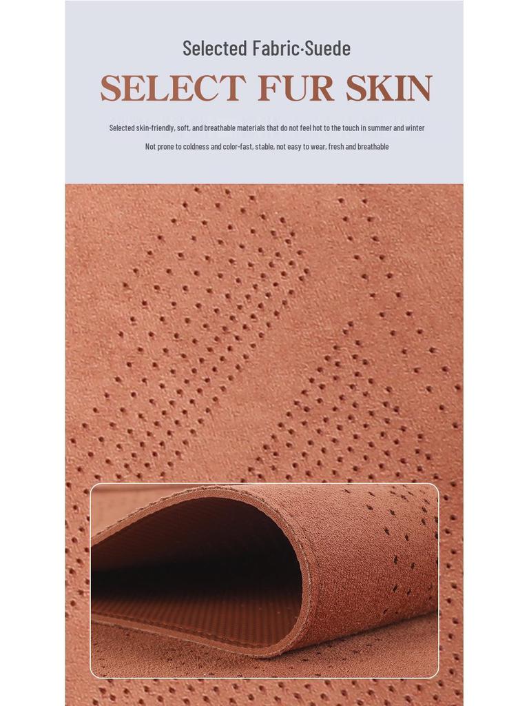Cross-Border Universal Suede Seat Cushion: Breathable, Ventilated & All-Season Comfort