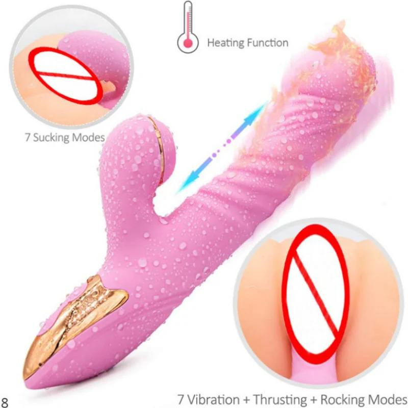 Clitoral Sucking G Spot Vibrator Dildo Female Masturbation Clit Sucker Stimulator Vibrators Orgasm Sex Toys for Women Adult Shop