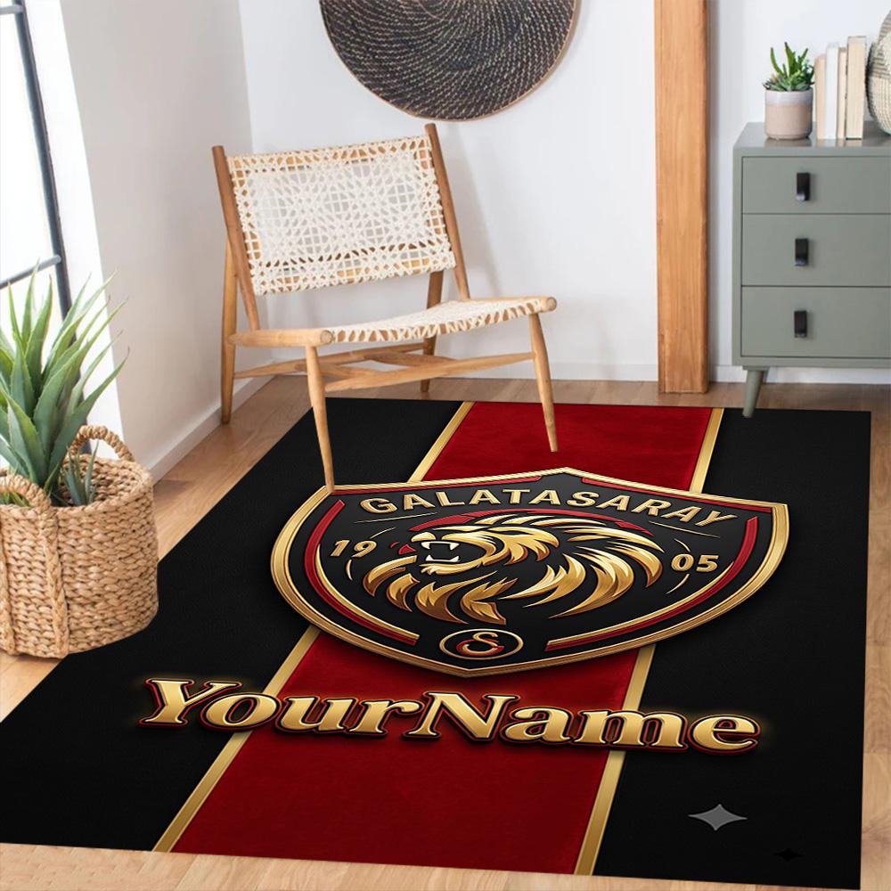 Galatasaray 121 Customizable Name Carpet Suitable for Kitchen Foyer Dining Room Dormitory Anti-slip Rug Office home decor