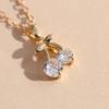 Copper Plated Zircon Cherry Pendant Diy Hair Accessories Necklace, Jewelry Accessories, Clothing Collarbone Chain Pendant