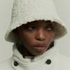 RE RHEE FAUX SHEARLING BELL HAT COCONUT MILK