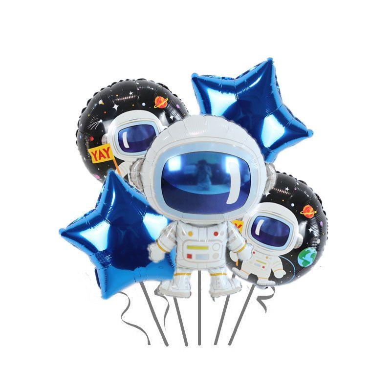 

Astronaut-themed Spaceship Aluminum Film Balloon Set for Children s Birthday Party Decoration astronaut 5-piece set 01