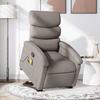 VidaXL Recliner Massage Chair Taupe Fabric 3203998