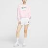 Nike 3D Logo Print Cropped Sports Sweatshirt for Women in Pink