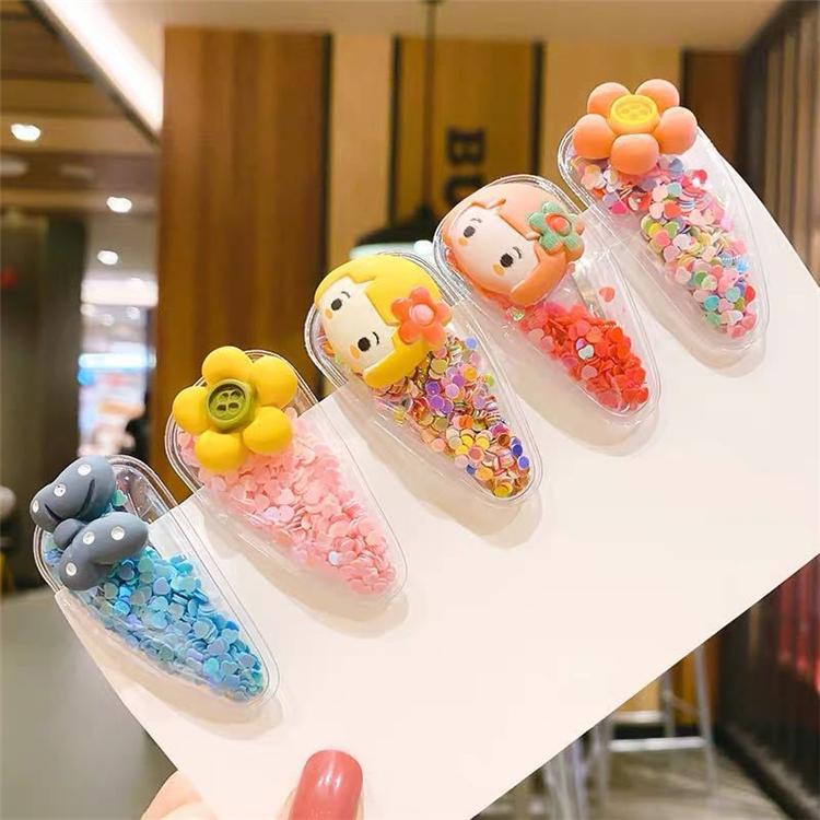 5Pcs/Pack Fashion Korean Children Hair Clips Sweet BB Hair Pins Cute Fruit Animal Baby Accessories