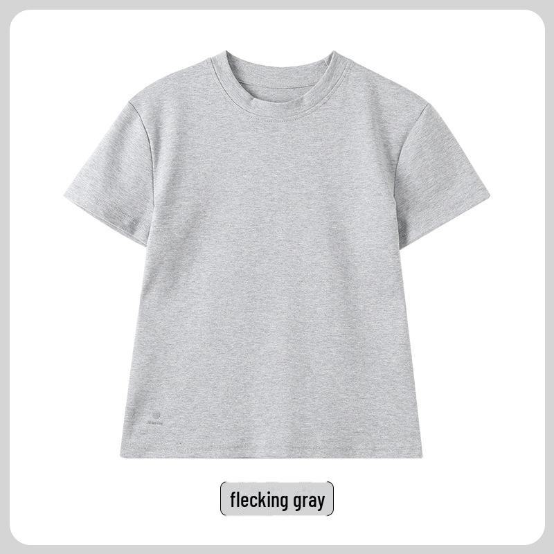 

Women s Gray Loose Short-Sleeve Slimming T-Shirt - Summer 2025 High-End Versatile Top Extra Large серый