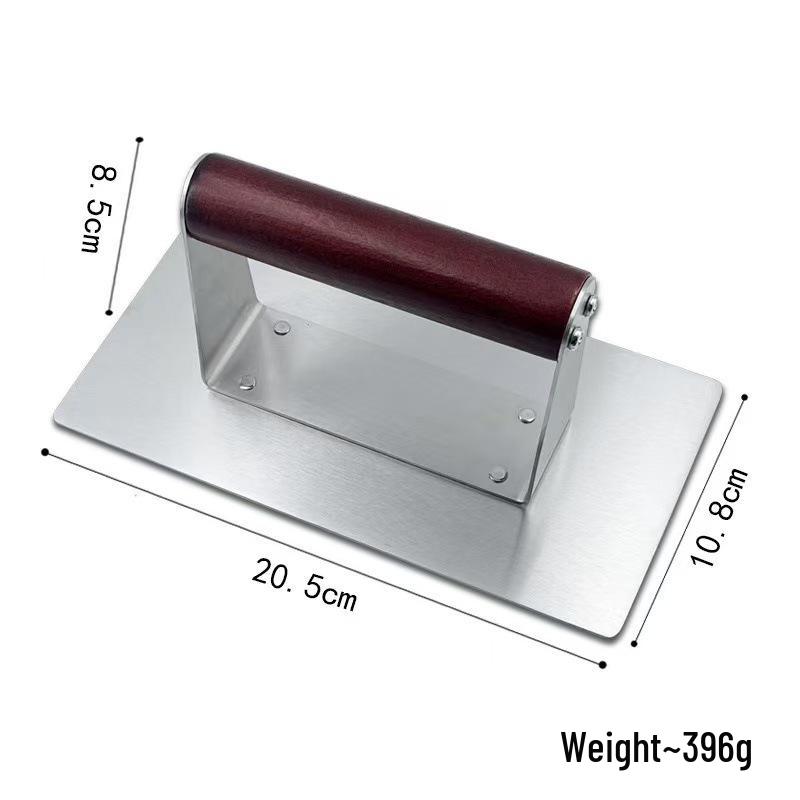 Stainless Steel Meat Patty Presser - Manual Hamburger Press & Scaled Kitchen Tool