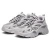 New FILA Fishbone Breathable Coverage Moisture Wicking Low Top Chunky Sneakers Unisex Gray 1RM02723F_050