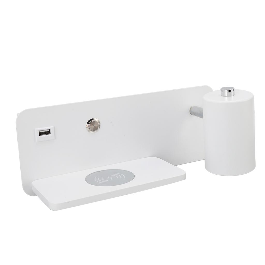 LED Wall Light USB Interface Wireless Charging LED Wall Lamp for Living Room Bedroom 85‑265V