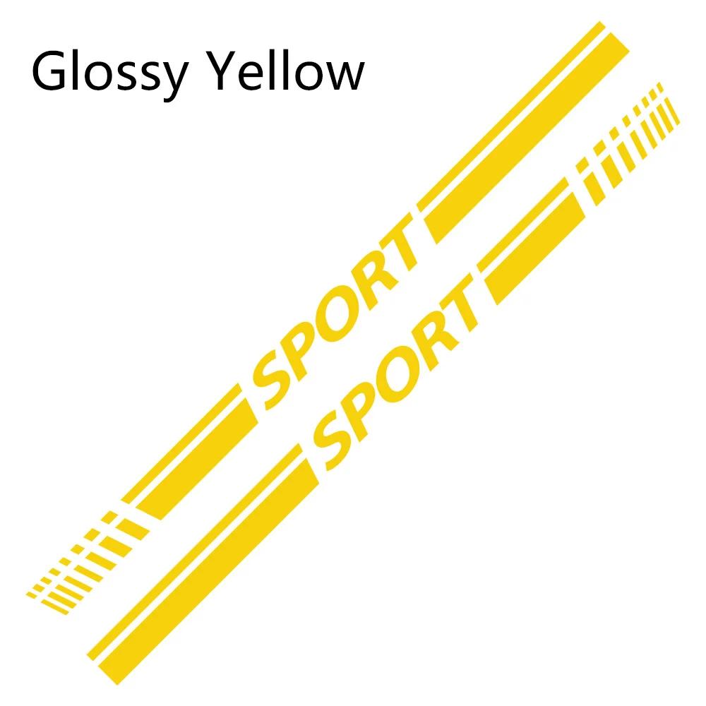 2 stk Bil Side Dør Skørt Klistermærke Sport Striber Vinyl Folie Karosseri Dekoration Decal Gør-Det-Selv Styling Auto Tilbehør Til Volkswagen Vw Beetle