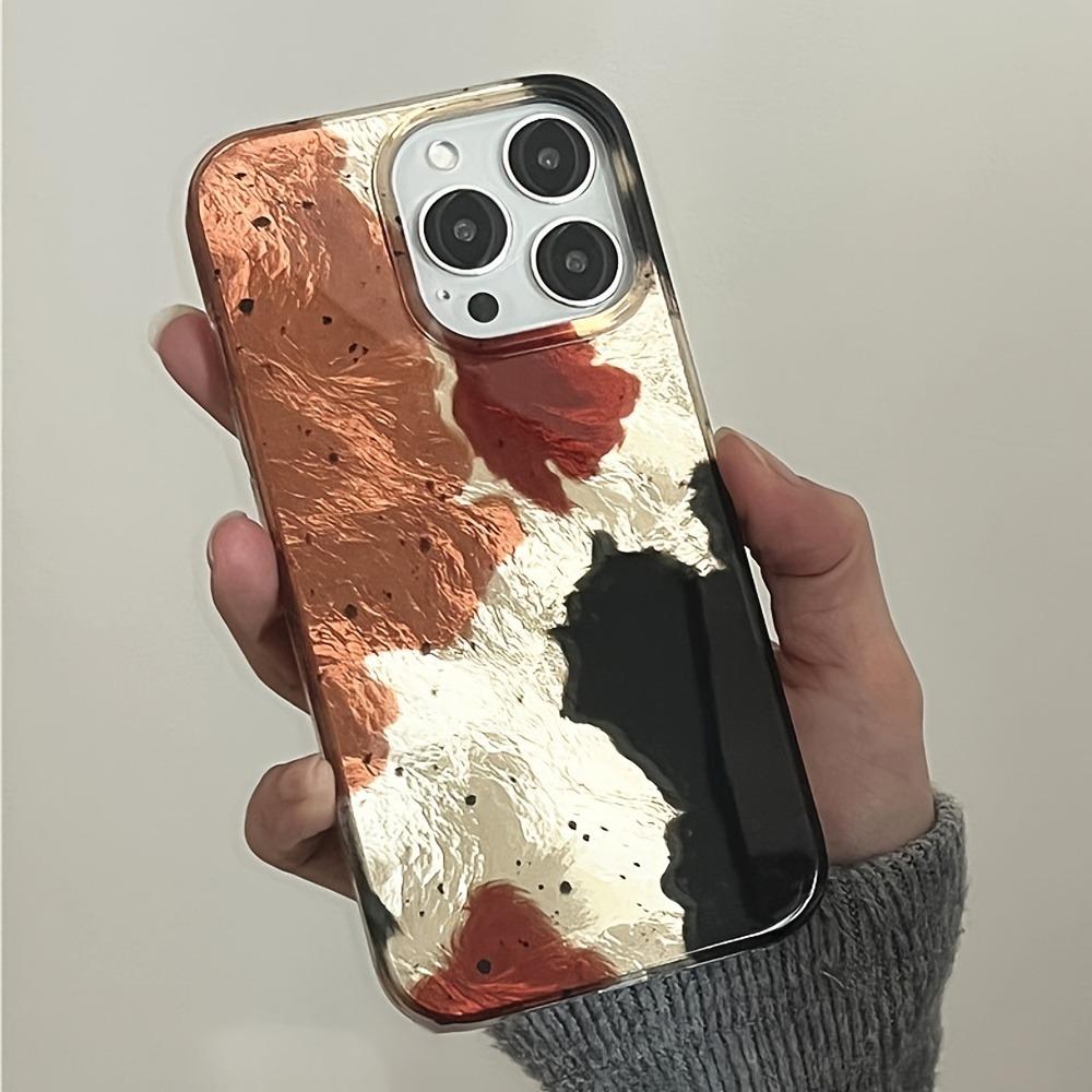 Vintage Splicing Color Blocks Clear Phone Case For iPhone 17 16 15 14 13 12 11 Pro Max 17 Air XS XR X 7 8 Plus Soft Cover