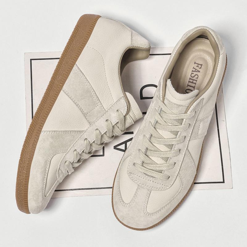 

Мужская обувь 2025 года, летняя новая мужская молодежная тенденция, повседневная, в стиле колледжа, износостойкая и удобная, со шнуровкой спереди, повседневная обувь для серфинга 38 бежевый