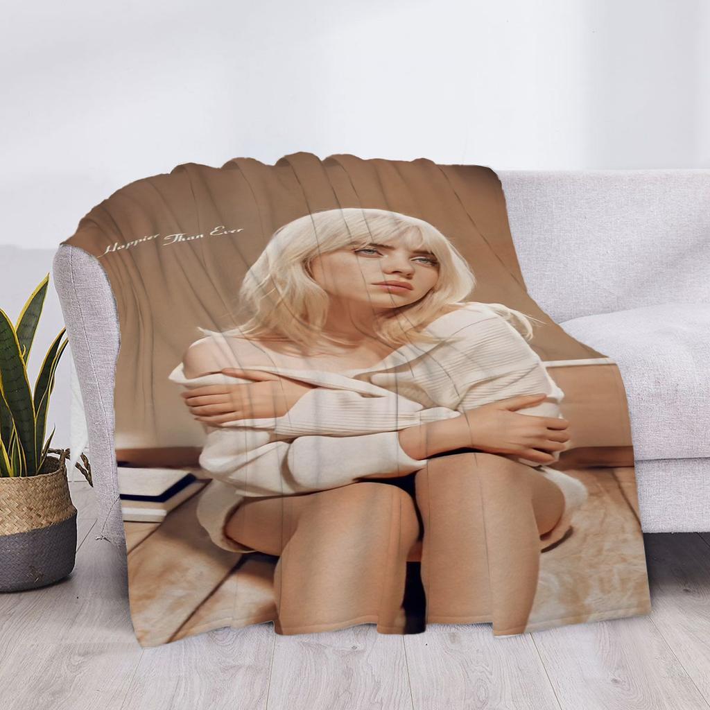 American Pop Singer Blanket Luxury Billi Cover Fluffy Soft Blankets & Throws Plaid Throw Sofa Microfiber Star H Anime Child Cute