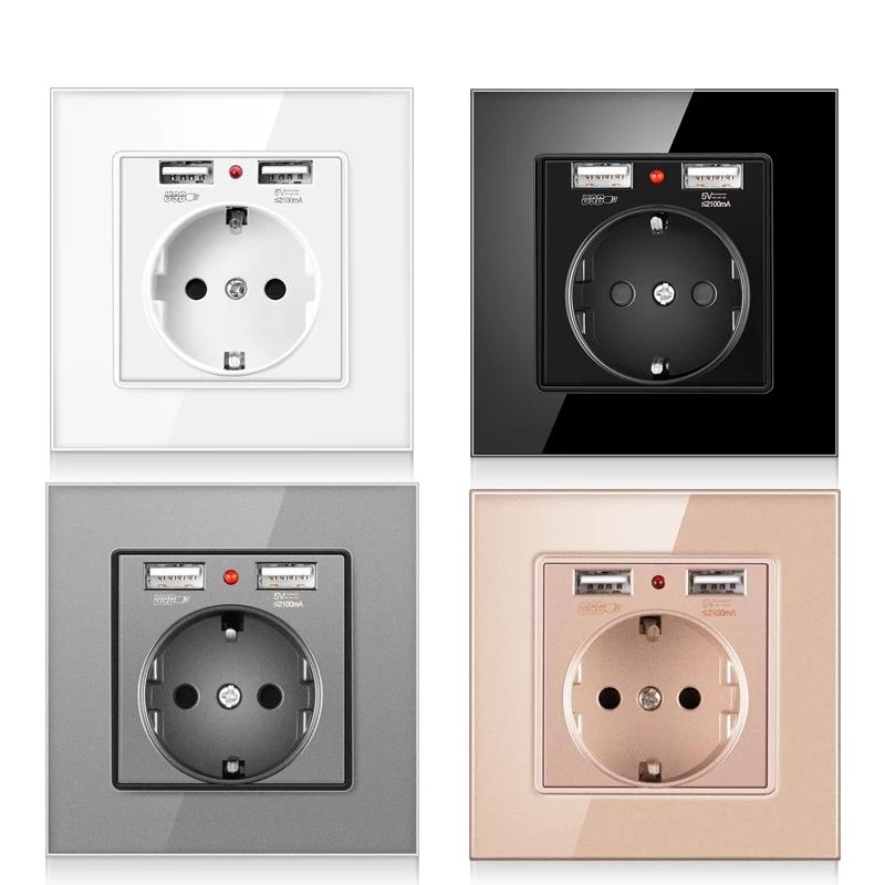 European German Standard French Standard Power Socket Socket European Standard Dual Socket Dual USB Socket
