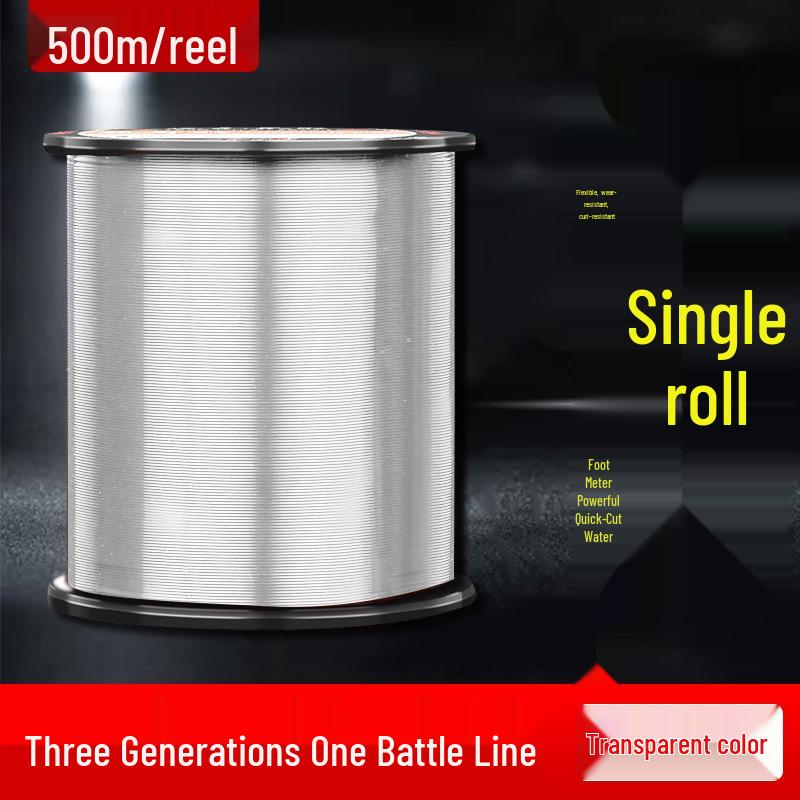 

Прочная нейлоновая леска 500 м для морской и спиннинговой рыбалки, высокая прочность на разрыв, дальний заброс. 6.0