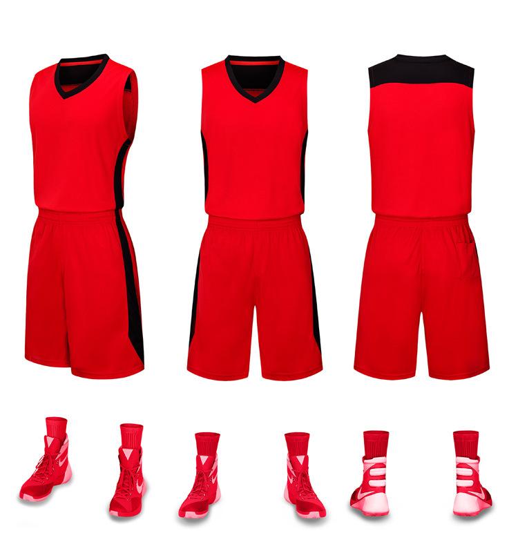 Wholesale college basketball suit, children's sports game training suit, basketball suit vest, children's jersey