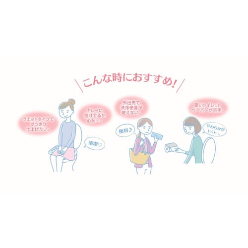 Nepia Buttocks Celeb Wet Refill, 60 Count (Set of 4)