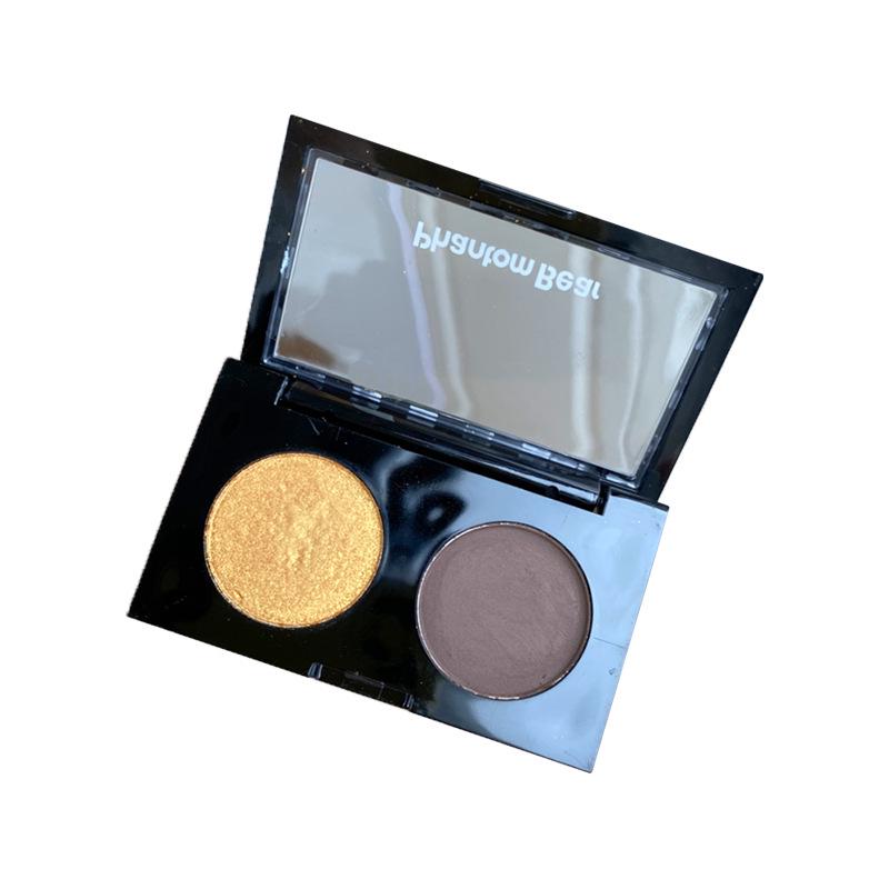 Phantom Bear Two-Color Eyeshadow Palette: Gilded Gold & Black Glitter