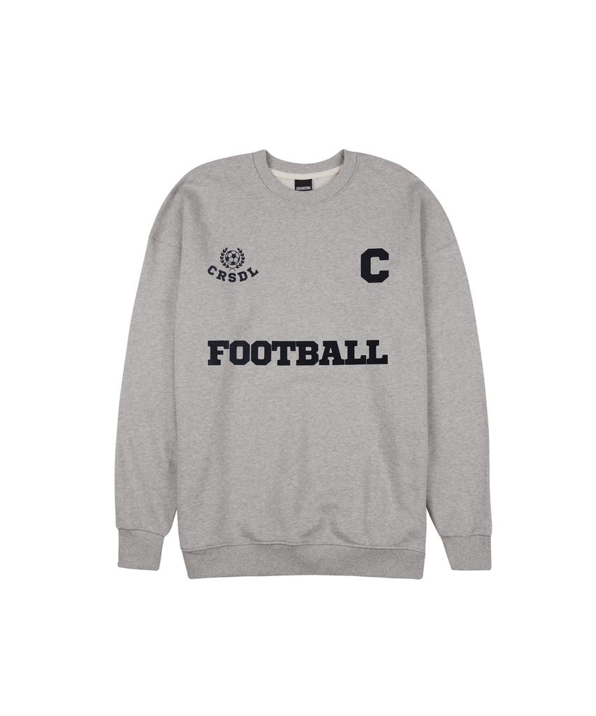 CREAM SODA LAB C Logo Football Club Sweatshirt Grey