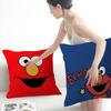 S-Sesame S-Street Cartoon Cushion Cover Car Throw Pillow Case For Sofa Car Christmas Gift 40x40cm 45x45cm