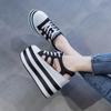 Fashion High Quality 12cm Platform Wedge Shoes Sandals for Women Sneakers Summer Shoes Hollow Cut Summer Sneakers Genuine Leather 2024