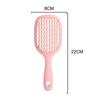 Square Hollow Wide Tooth Comb Fluff Scalp Massage Ventilated Detangling Wet Hair Brush Elastic Comb Suitable for Wet Dry Hair