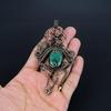 Malachite Pendant, 999 Copper Wire Wrapped Pendant Jewelry. Gift For Women Handmade Pendant Gemstone Jewelry