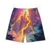 Europäische Und Amerikanische Dunkle Natürliche Blitz Element Herren Freizeitshorts Strandhose