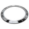 Watch Bezel Insert 41.5mm Ceramic Watch Bezel Ring Repair Replacement Accessory for Watchmaker Black Base White Digit